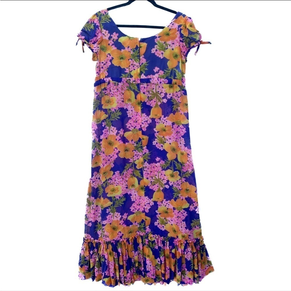 Lilly Pulitzer Vintage 1960’s ‘The Lilly’ Multicolor Floral Maxi Dress Rare - Picture 3 of 17
